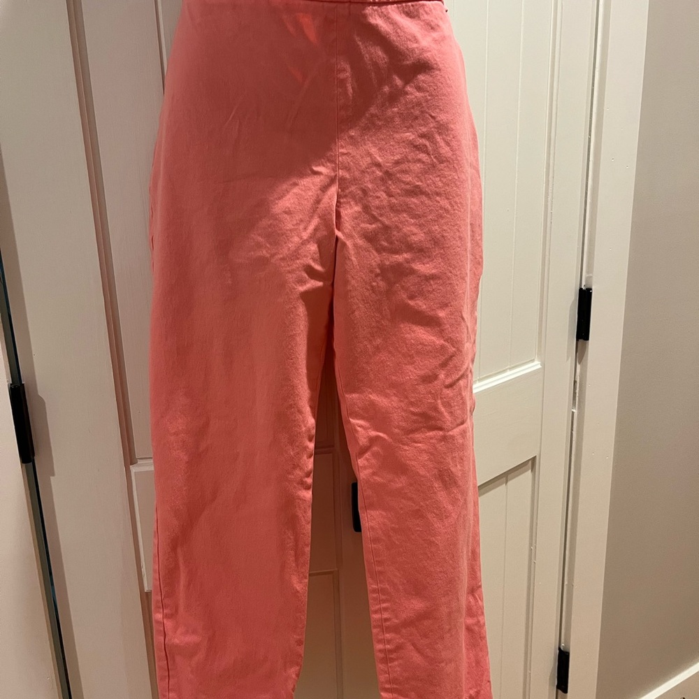 Talbots coral ankle pants